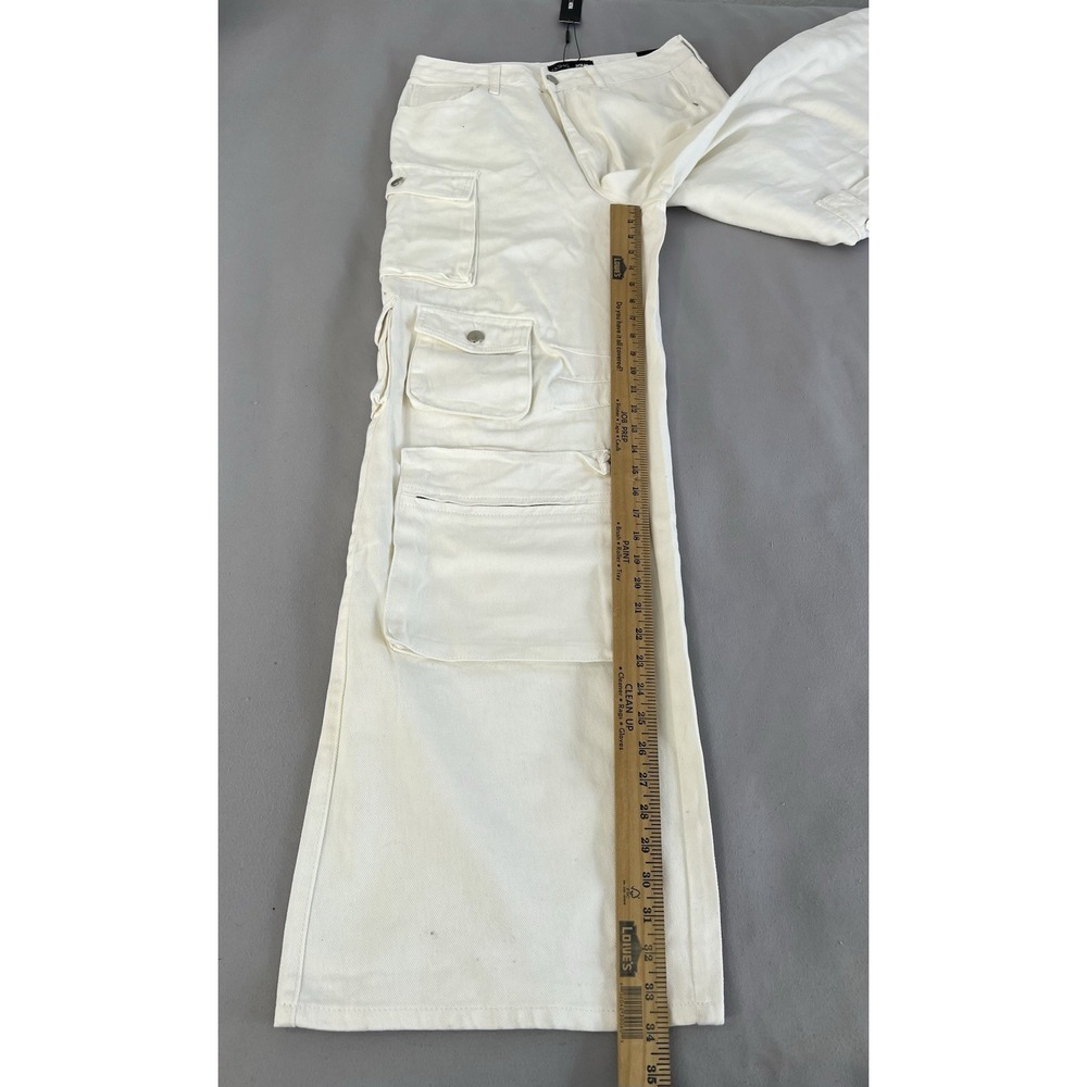 Fashion Nova‎ Jeans Pants Womens 11 Cargo Wide Leg Baggy Skater 90s Y2K New - Picture 2 of 11